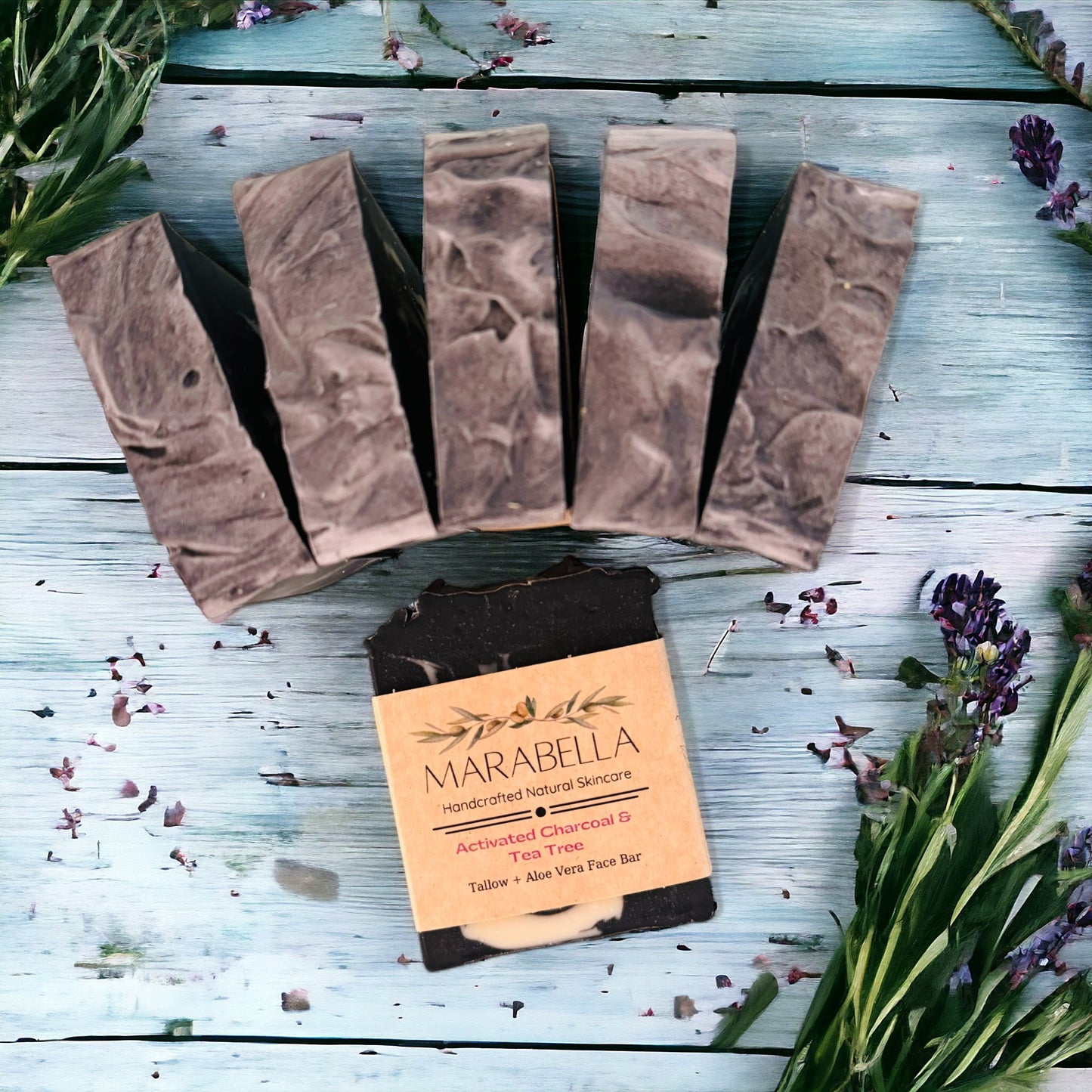 Tallow + Activated Charcoal + Tea Tree – Face bar