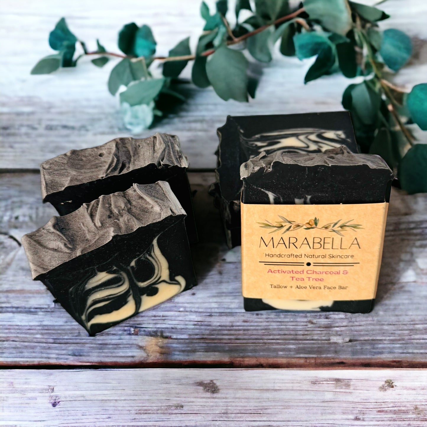 Tallow + Activated Charcoal + Tea Tree – Face bar