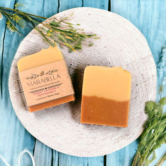 Sweet Orange and Peppermint Bar Soap